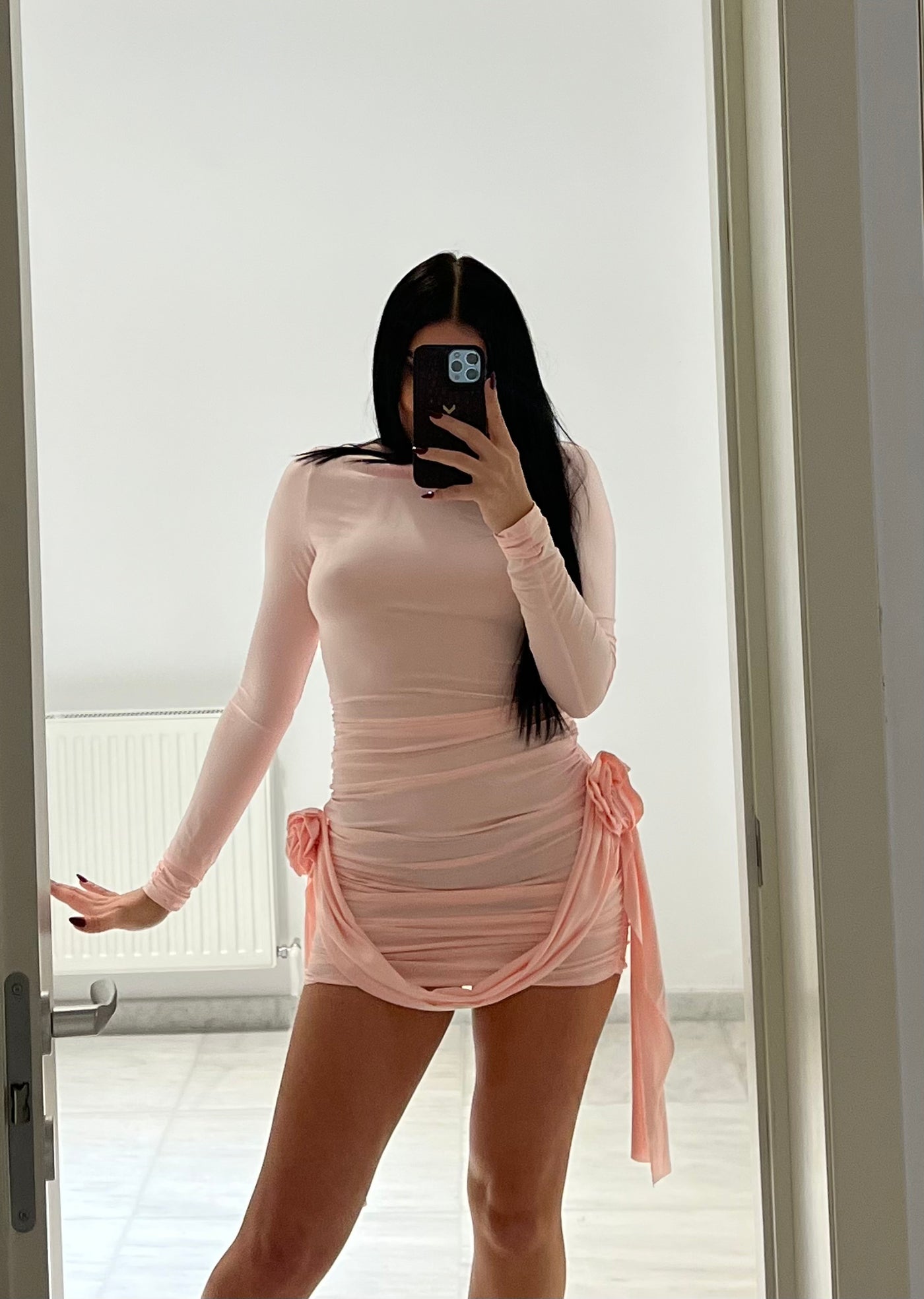 Rochie mulata cu trandafiri Blush Beauty