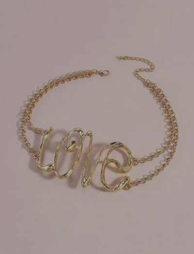 Colier tip chocker LOVE