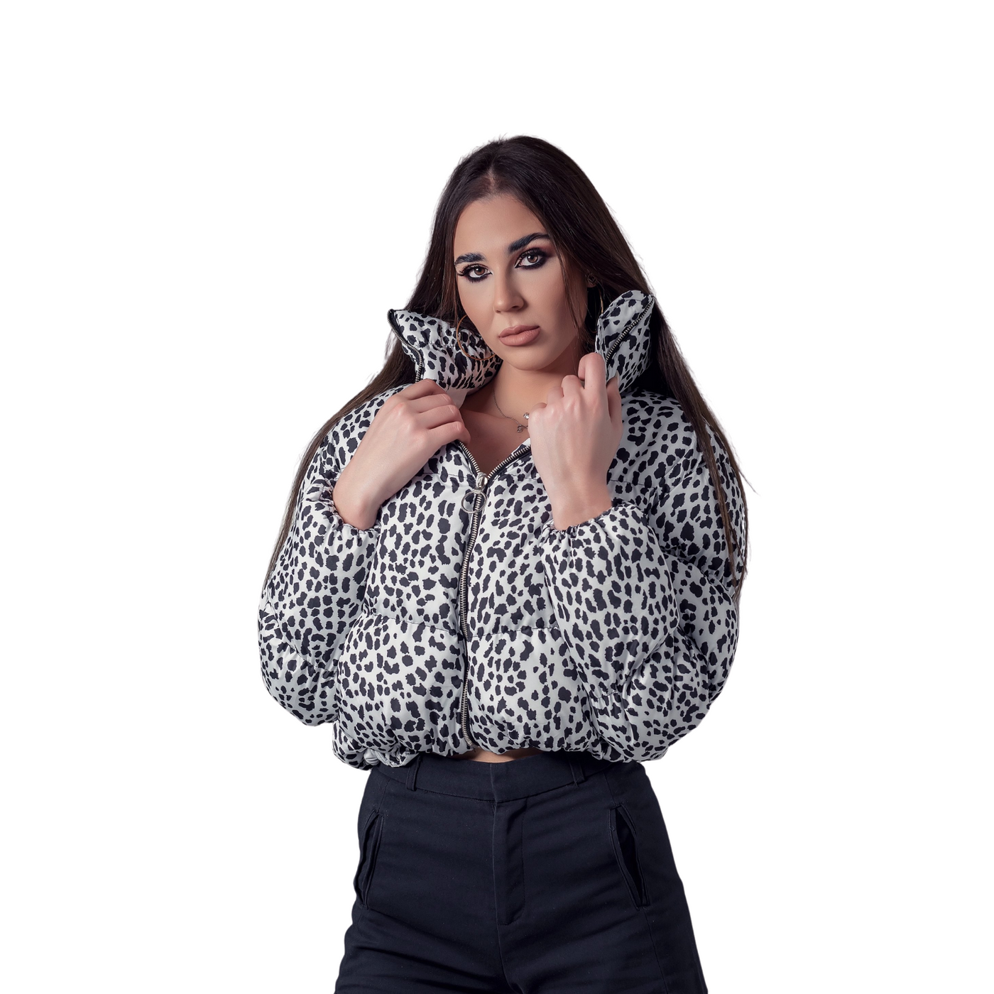 Geaca bomber scurta leopard KANO